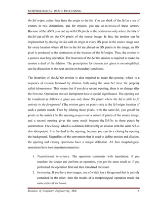 Morphological Image Processing | PDF