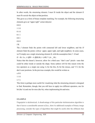 Morphological Image Processing | PDF