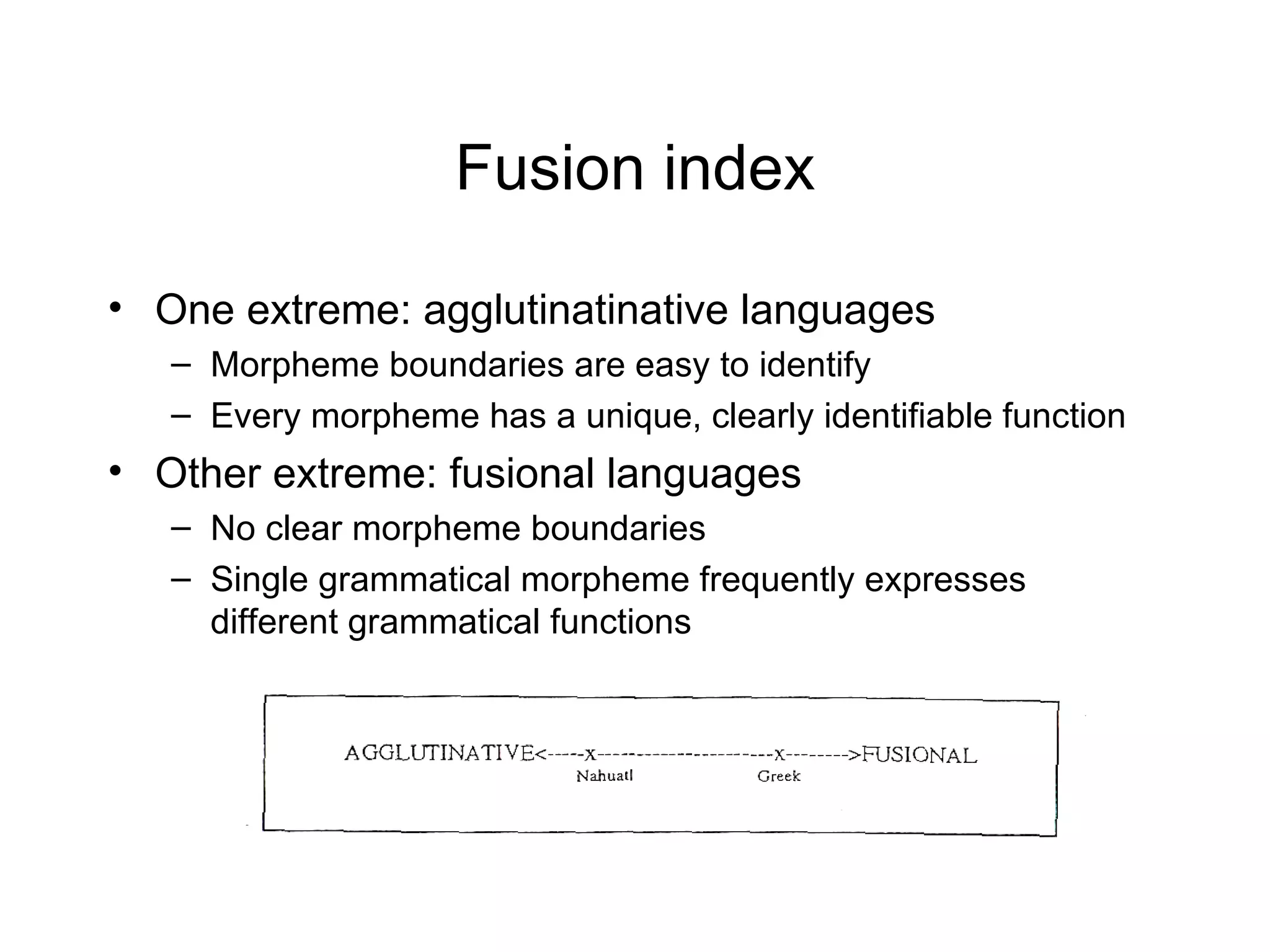 Morphological typology | PDF