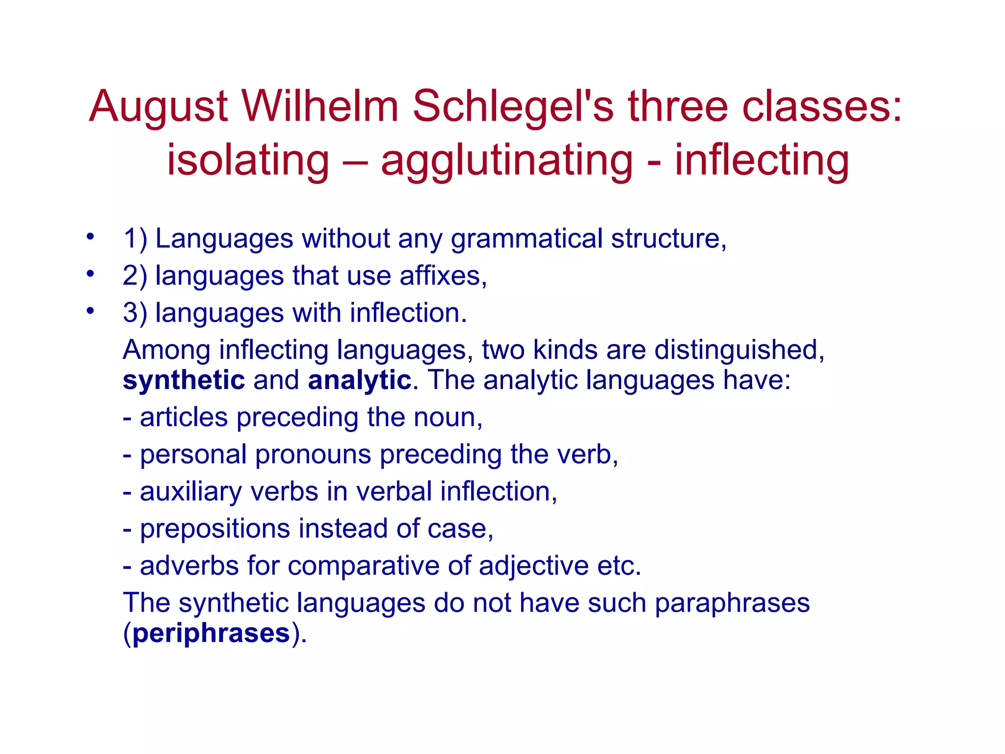 Morphological typology | PDF