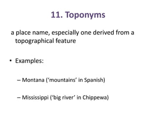 Specific Toponym A Brief Introduction of Morphology | PPTX