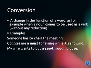Word-formation (English Morphology) | PDF