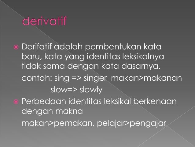 Morfologi Bahasa Inggris