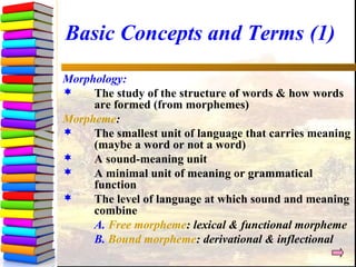 Morphology | PPT