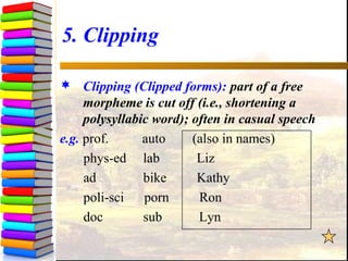 Morphology