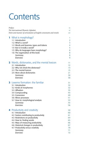 Comprehensive Introduction to Morphology: Word Formation and Linguistic ...