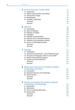 Comprehensive Introduction to Morphology: Word Formation and Linguistic ...
