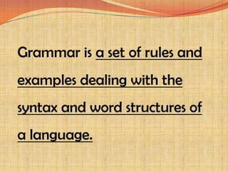 Morphology and syntax kelompok | PPT