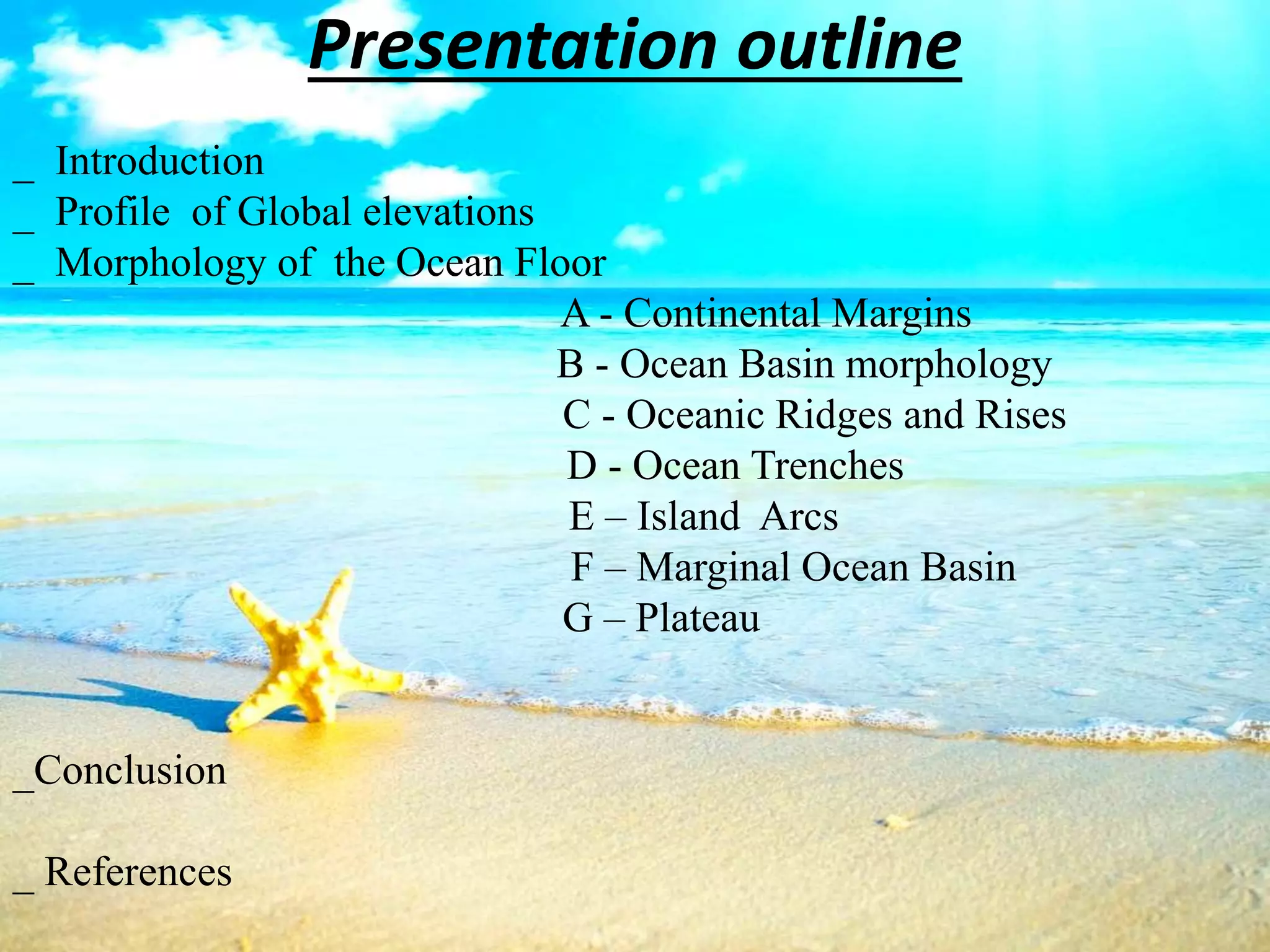 Morphology of ocean floor | PPTX