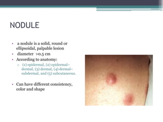 Pinpoint Nodular Rash Morphology of skin lesions tim | PDF