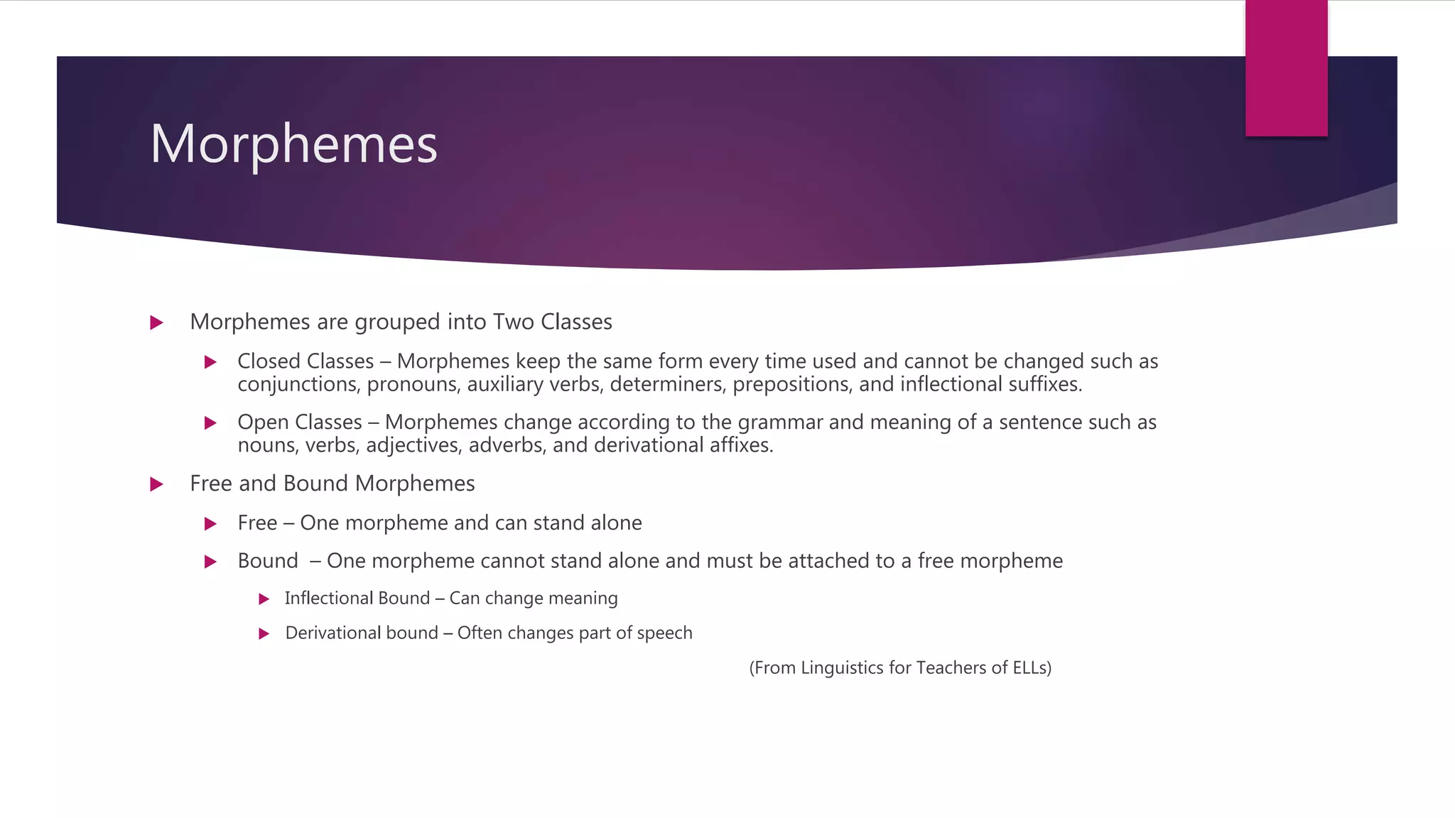 Morphology and Phonology | PPTX | Geology | Science
