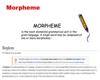 Morpheme
 