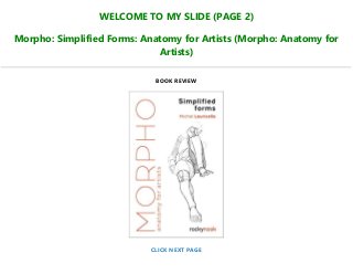 Download\Read Morpho: Simplified Forms: Anatomy for Artists (Morpho ...