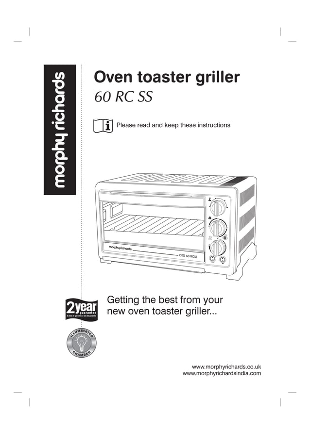 Morphy richard oven manual