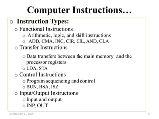 Basic Computer Organization and Design | PPTX | Operating Systems ...