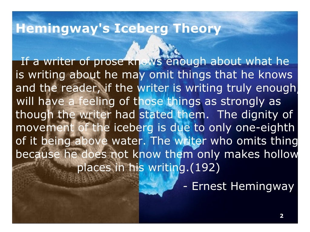 The Iceberg Theory