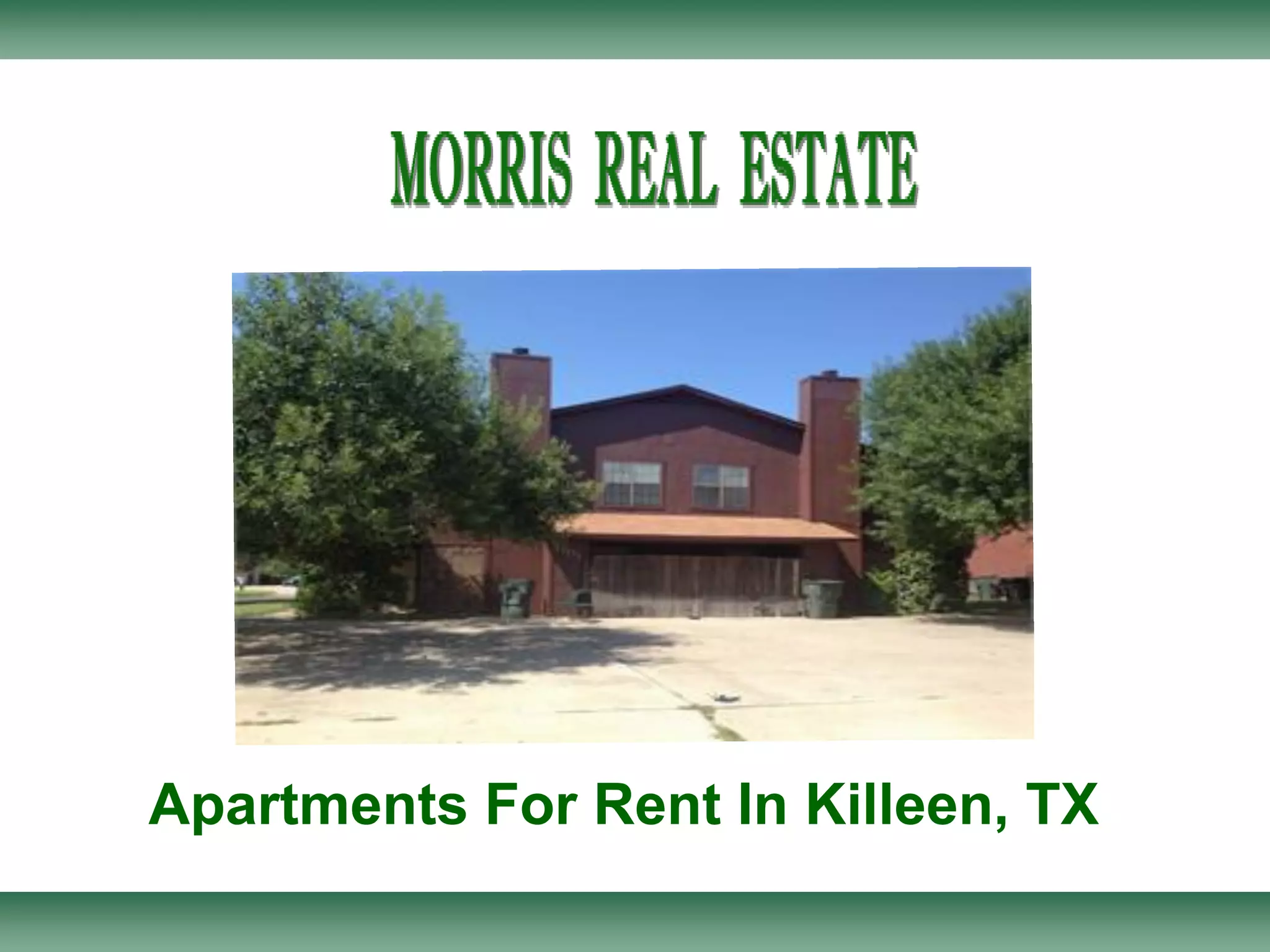 Apartments For Rent In Killeen TX PPT