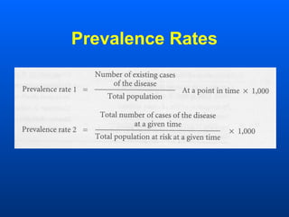 Prevalence Rates
 