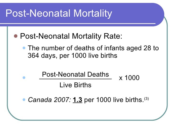 Mortality Rates