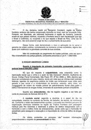 Morte dos federais sentença 