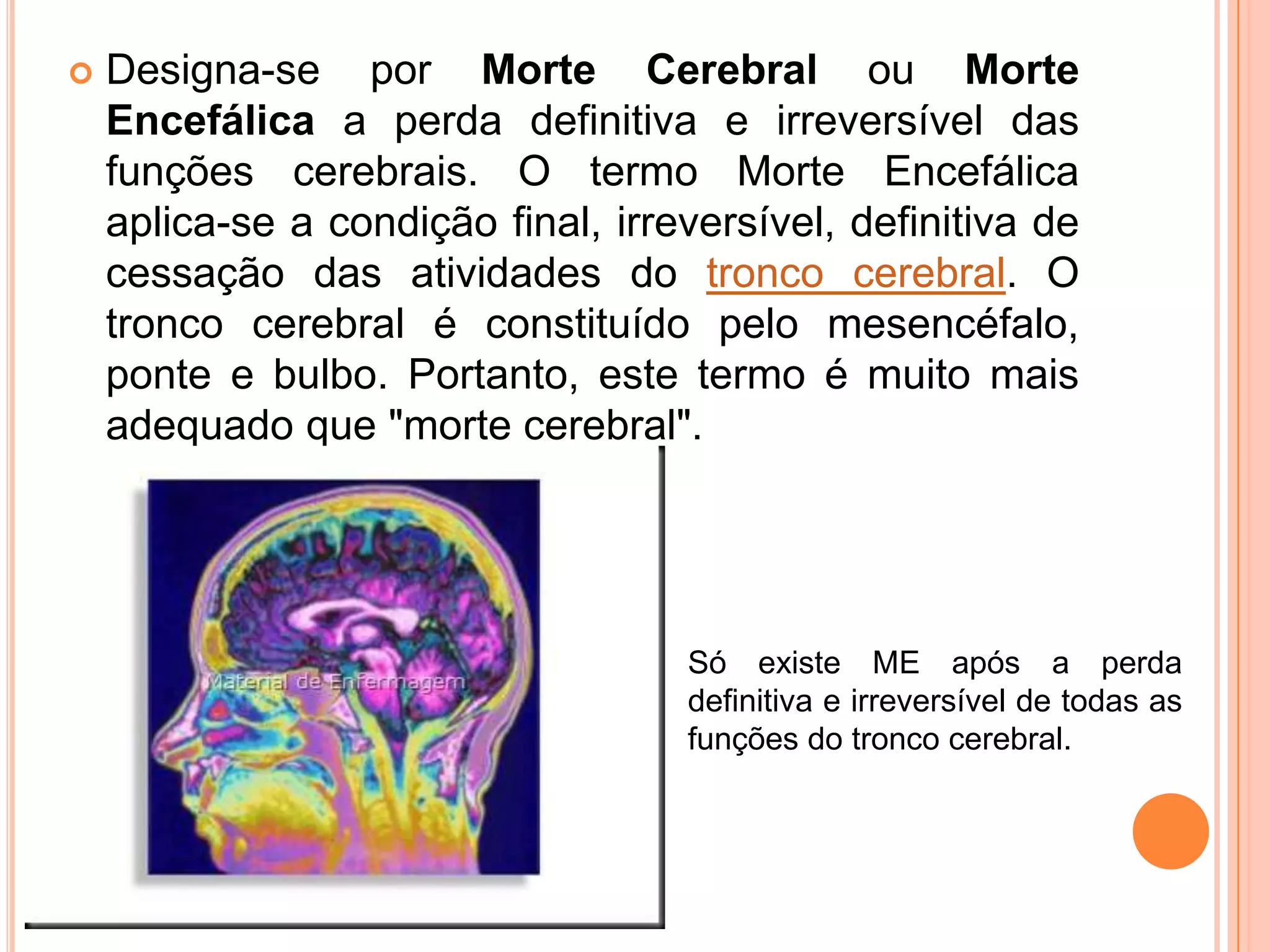 Morte encefálica enfermagem farec | PPTX