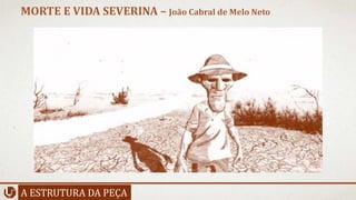 A ESTRUTURA DA PEÇA
MORTE E VIDA SEVERINA – João Cabral de Melo Neto
 