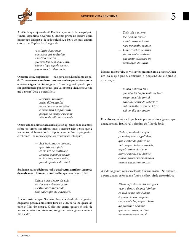 Morte e vida_severina roteiro de leitura e análise