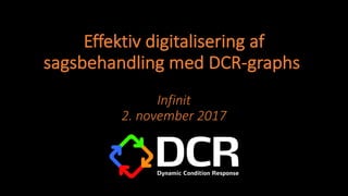 Morten	Marquard
Effektiv	digitalisering	af	
sagsbehandling	med	DCR-graphs
Infinit
2.	november	2017
 