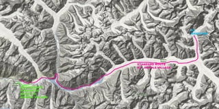 Greg Mortenson's Route from K2 to Askole, 1993.