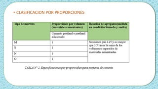 • CLASIFICACION POR PROPORCIONES
 