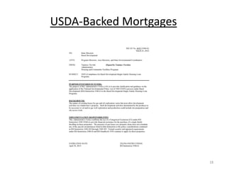 USDA-Backed Mortgages




                        18
 
