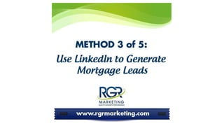 How To Get Mortgage Leads