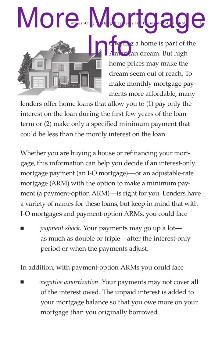 Mortgage payment options which is best