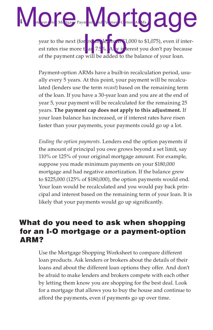 Mortgage payment options which is best