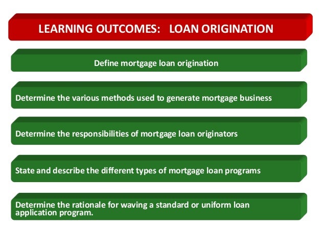 mortgage loan origination chap 6 by dr sam ruturi generate mortgage loan