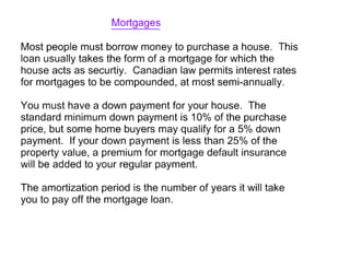 Mortgage notes