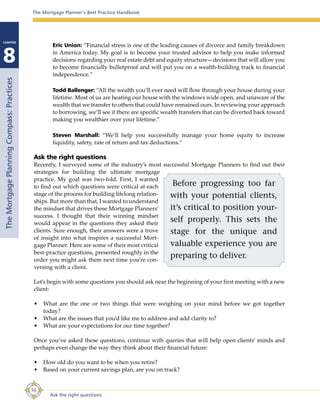 The Mortgage Planner Handbook 2007