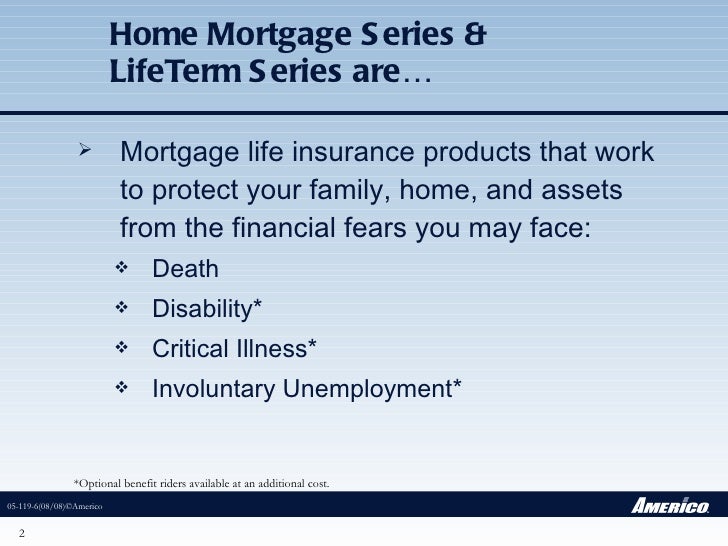 mortgage protection americo flyer americo financial life