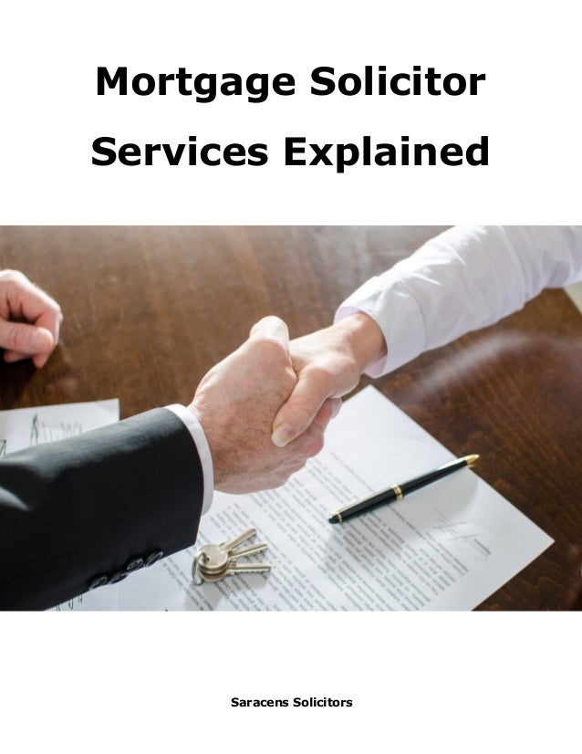 Mortgage Solicitor Services Explained