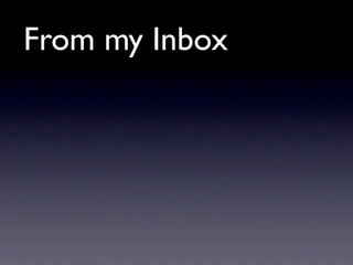 From my Inbox
 