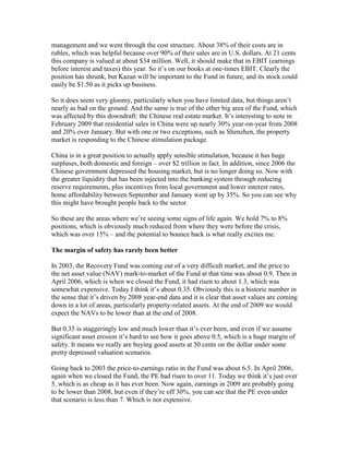 James Morton of Cundill Recovery Fund