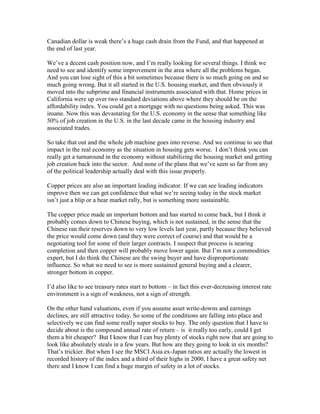 James Morton of Cundill Recovery Fund