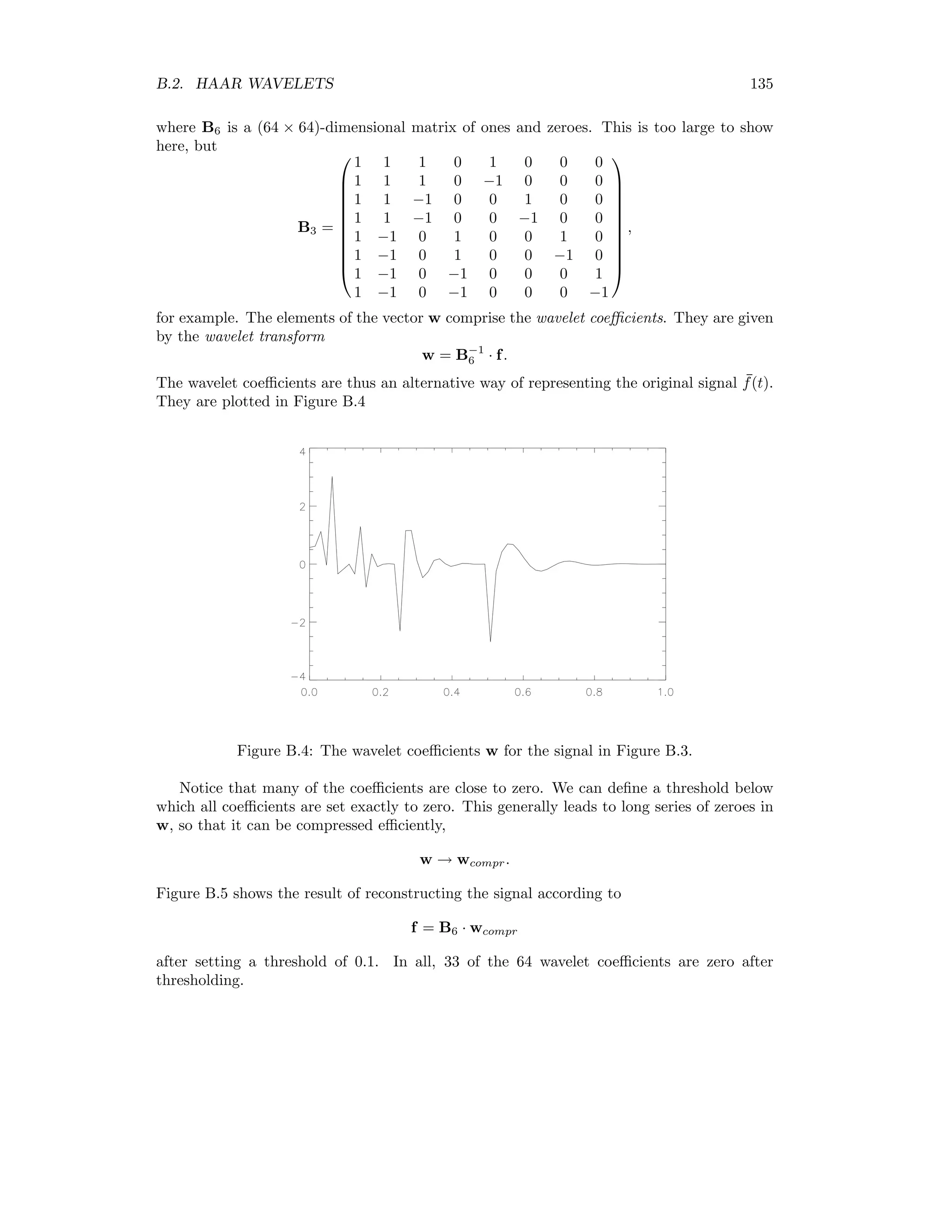 128 APPENDIX A. LEAST SQUARES PROCEDURES From (A.9) we can obtain a recursive formula for the covariance matrix Σ +1: Σ−1 +1 = A A( + 1) A A( + 1) = A A + A +1A +1 or Σ−1 +1 = Σ−1 + A( + 1) A( + 1). (A.12) Next we multiply Eq. (A.11) out, a( + 1) = Σ +1(A y + A( + 1) y( + 1)), and replace y with A a( ) to obtain a( + 1) = Σ +1(A A a( ) + A( + 1) y( + 1)). Using (A.9) and (A.12), a( + 1) = Σ +1(Σ−1 a( ) + A( + 1) y( + 1)) = Σ +1 Σ−1 +1a( ) − A( + 1) A( + 1)a( ) + A( + 1) y( + 1) . This simpliﬁes to a( + 1) = a( ) + Σ +1A( + 1) y( + 1) − A( + 1)a( ) . Finally, with the deﬁnition of the Kalman gain K +1 := Σ +1A( + 1) , (A.13) we also obtain a recursive equation for the parameter vector a, namely a( + 1) = a( ) + K +1 y( + 1) − A( + 1)a( ) . (A.14) Equations (A.12–A.14) deﬁne a so-called Kalman ﬁlter for the least squares problem (A.8). For input x( + 1) = A( + 1) the system response A( + 1)a( ) is calculated in (A.14) and compared with the measurement y( + 1). Then the innovation, that is to say the diﬀerence between the measurement and system response, is multiplied by the Kalman gain determined by (A.13) and (A.12) and the old value a( ) is corrected accordingly. Relation (A.12) is inconvenient as it calculates the inverse of the covariance matrix Σ +1 whereas we require the non-inverted form in order to determine the Kalman gain (A.13). Fortunately (A.12) and (A.13) can be reformed as follows: Σ +1 = I − K +1A( + 1) Σ K +1 = Σ A( + 1) A( + 1)Σ A( + 1) + 1 −1 . (A.15) 