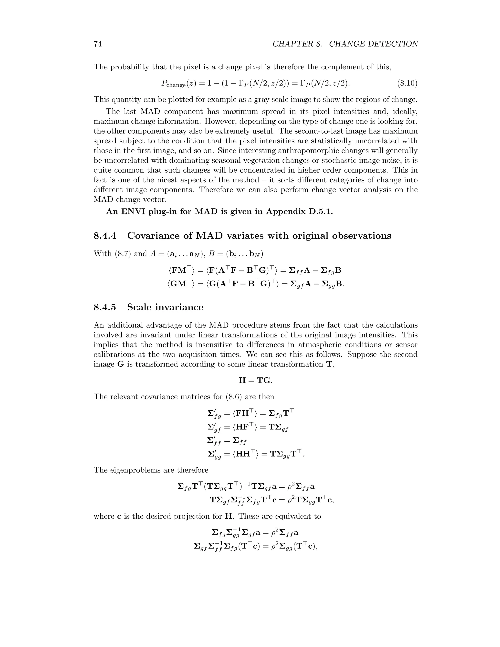 ↑ Figure 7.4: `A trous image sharpening scheme for an MS to panchromatic resolution ratio of two. The symbol ↑H denotes the upsampled low-pass ﬁlter. Figure 7.5: Comparison of three image sharpening methods with the Wang-Bovik quality index. Left to right: Gram-Schmidt, ATWT, DTW. 