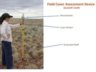 Densiometer
Graduated Staff
Laser Pointer
Field Cover Assessment Device
(Gandalf’s Staff)
 