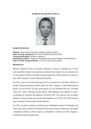 Relatório CNV - Volume III - Mortos e desaparecidos 1970-1971