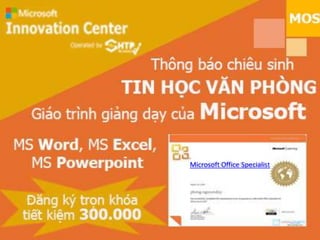 Microsoft Office Specialist
 