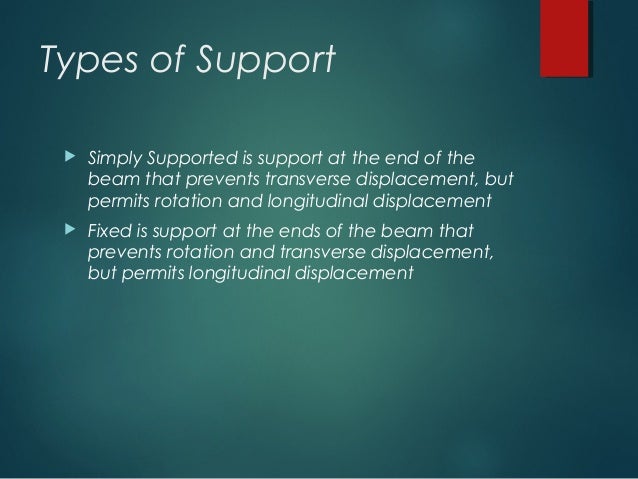 Types of support