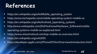 Mobile Operating System | PPTX