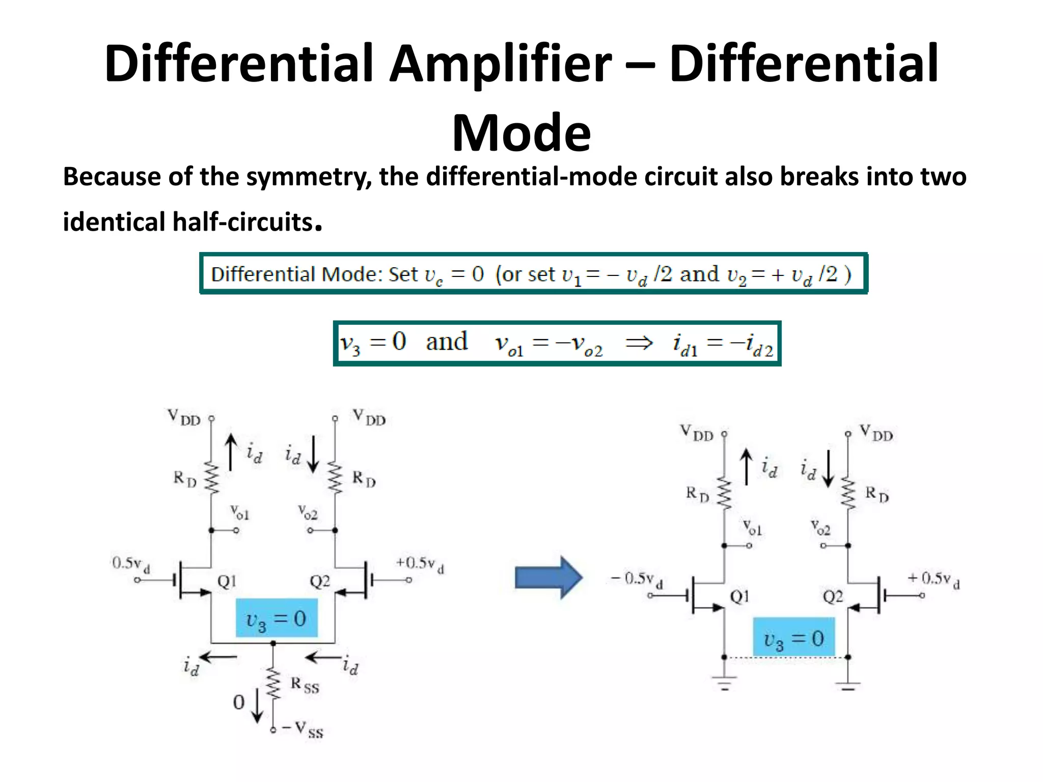 DIFFERENTIAL AMPLIFIER using MOSFET | PPTX